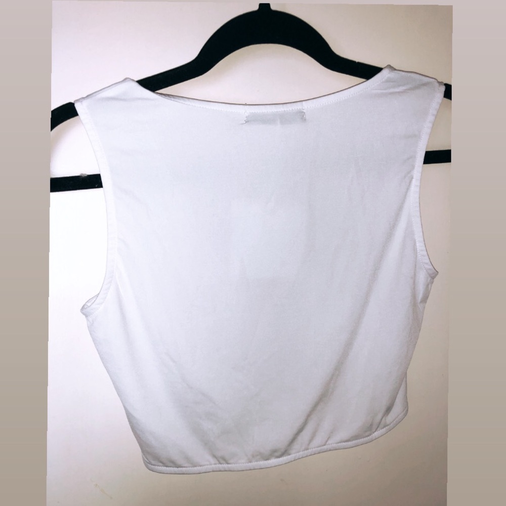 WHITE RING CROP TOP - Picture 2 of 2
